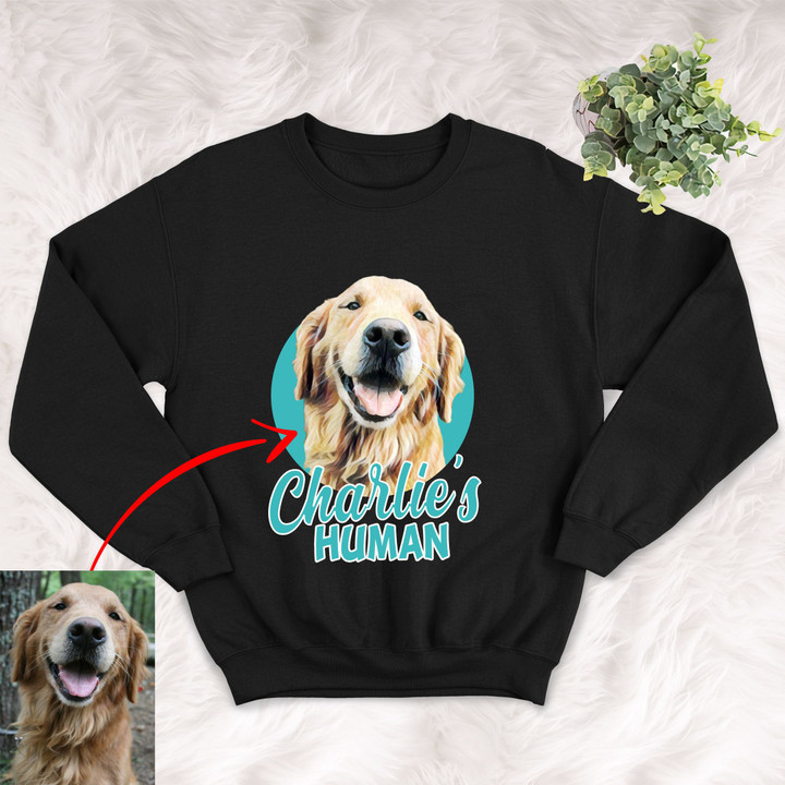 Customized Pet Colourful Painting - Human Marvelous Unisex Sweatshirt For Pet Owners