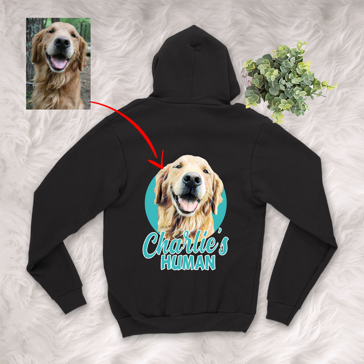 Customized Pet Colourful Painting - Human Marvelous Unisex Zip Hoodie For Pet Owners