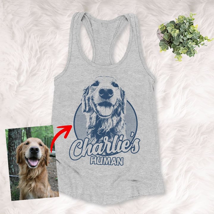 Personalized Dog Tank top For Humans Custom Dog Tank top For Dog Lovers
