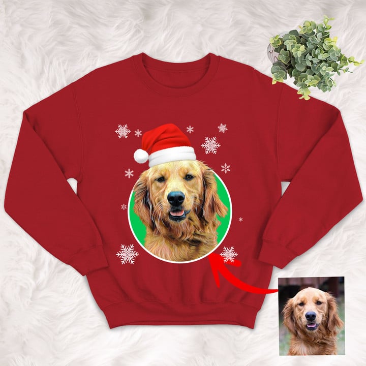 Personalized Dog Colorful Oil Painting Men & Women Sweater Shirt Christmas for Dog Lovers