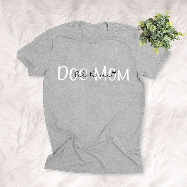Personalized Dog Typography with Pet Name Men & Women T-shirt for Dog Lovers