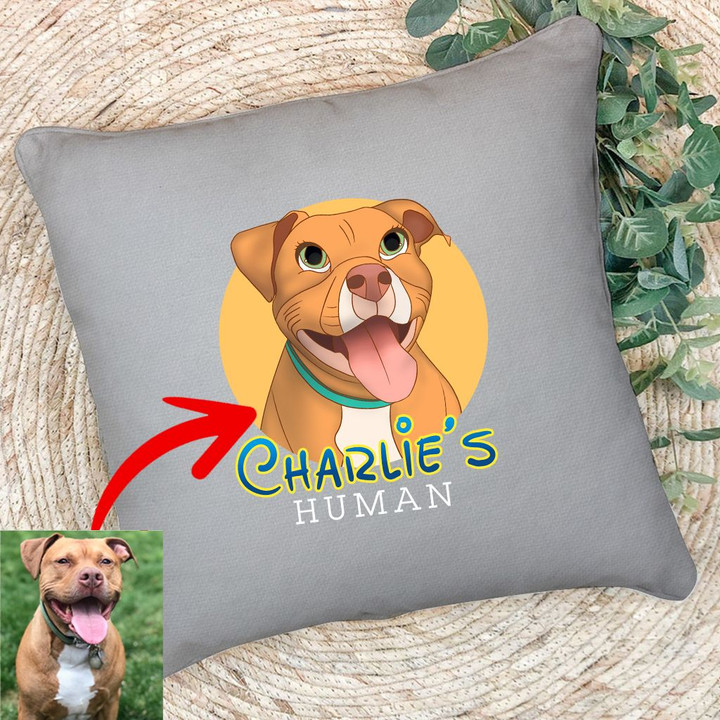 Personalized Dog Cartoon Transferring Women Pillow Case Adults for Dog lovers