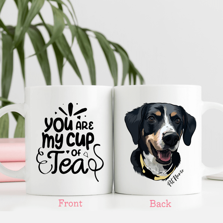 You Are My Cup Of Tea Pet Portrait Colorful Painting Personalized Mug For Dog Lover, Dog Owners, Pet Parents
