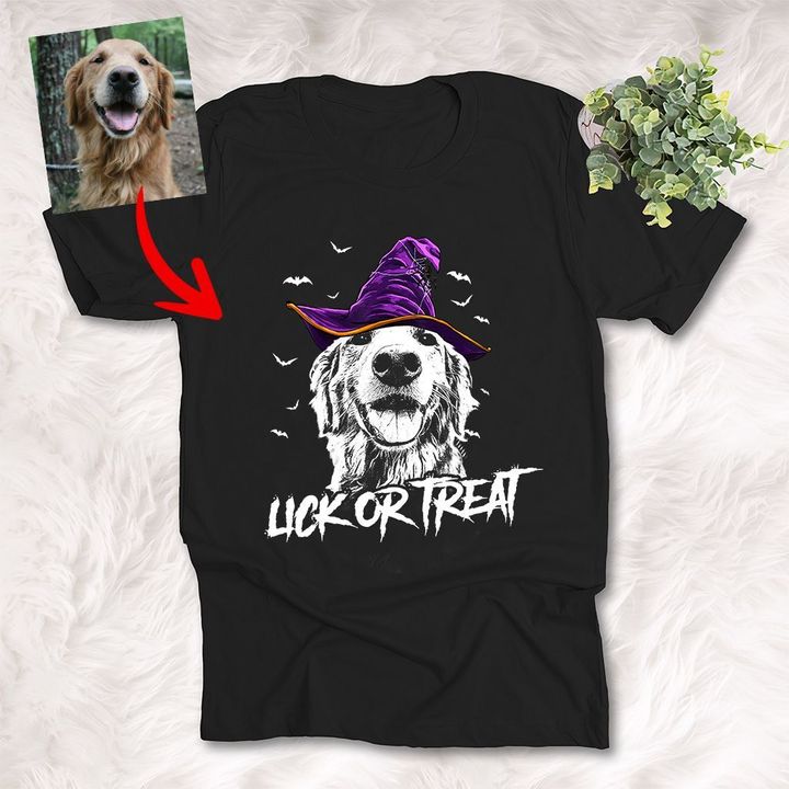 Halloween Custom Dog Portrait T-Shirt