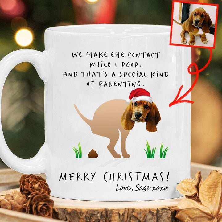 Merry Christmas Santa Dog Funny Xmas Gift Mug