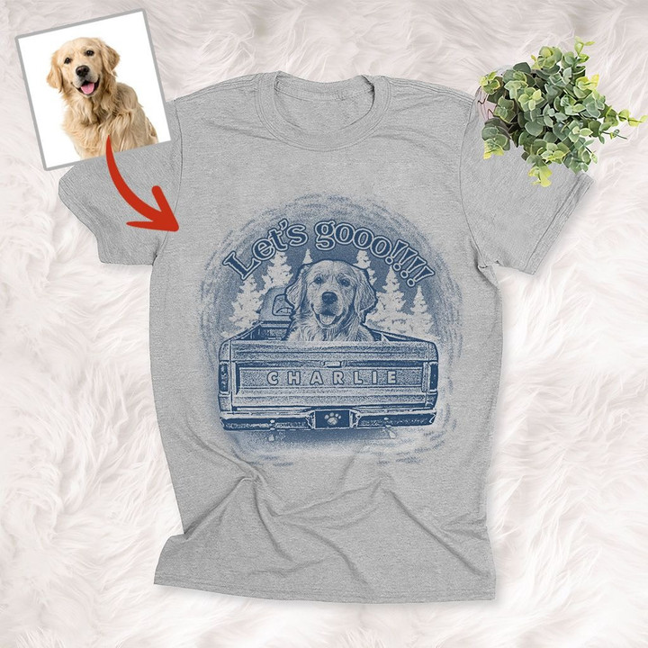 Let's Go With Dog Custom Unisex T-shirt