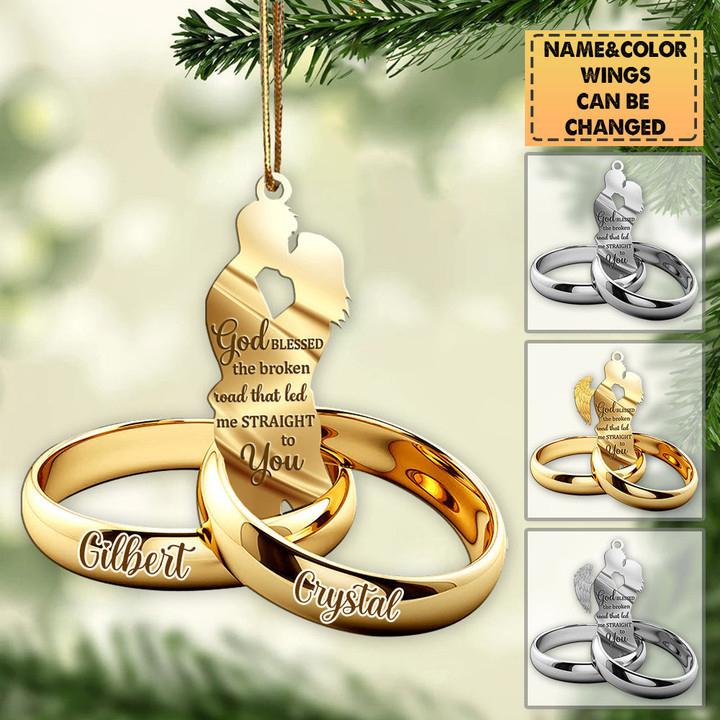 Couple Gift Couple Rings Personalized Ornament 🔥HOT DEAL - 50% OFF🔥