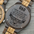 Daughter To Dad - I Love You Too - Wooden Watch