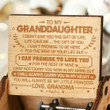 Grandma to GrandDaughter - I Will Always Carry You In My Heart - Engraved Music Box