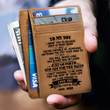 Mom to Son - Just Go Forth And Aim For The Skies - Card Wallet