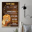 Daughter To Dad - I Know It's Not Easy - Vertical Matte Posters