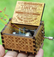 Grandpa To Granddaughter - Never Forget That I Love You - New Engraved Music Box