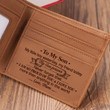 Mum To Son - I Love You More Than Anything In The World - Bifold Wallet