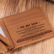Mom To Son - Face Challenges With Confidence - Bifold Wallet