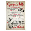 Husband To Wife - I Choose You - Vertical Matte Posters
