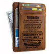 Daughter to Dad - I Know I Will Never Outgrow A Place In Your Heart - Card Wallet