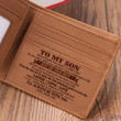 Dad To Son - Remember To Be Awesome - Bifold Wallet