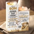 Mom To Son - And my son forever - Candle Holder Color