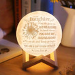 Dad To Daughter - You Are A Gift From Heaven - Moon Lamp