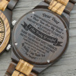 Daughter To Dad - I Am Truly Grateful - Wooden Watch