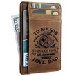 Card Wallet - Son, This Old Lion Will Always Have Your Back