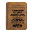 Grandpa to Grandson - Just Go Forth And Aim For The Skies - Card Wallet