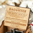 Dad to Daughter - For All The Things My Hands Have Held - Engraved Music Box