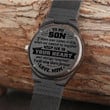 Mom To Son - I will stay there forever - Wooden Watch