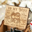 TW - To My Wife -  Meeting you was fate - Engraved Music Box
