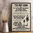 Mom To Son - My Little Boy Yesterday - Vertical Matte Posters