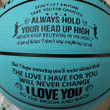 To My Grandson - I Love You To The Moon And Back - Basketball Light Blue