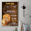 Son To Dad - I Know It's Not Easy - Vertical Matte Posters
