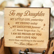 Mom to Daughter - I Love You More Than Anything In The World - Engraved Music Box