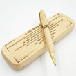 Mum to Son - I Love You Now And Forever - Engraved Wood Pen Case