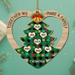 TOGETHER WE MAKE A FAMILY PERSONALIZED SHAPED ORNAMENT 🔥HOT DEAL - 50% OFF🔥