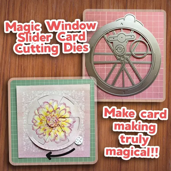 Magic Window Slider Card Cutting Dies - 5pcs Set