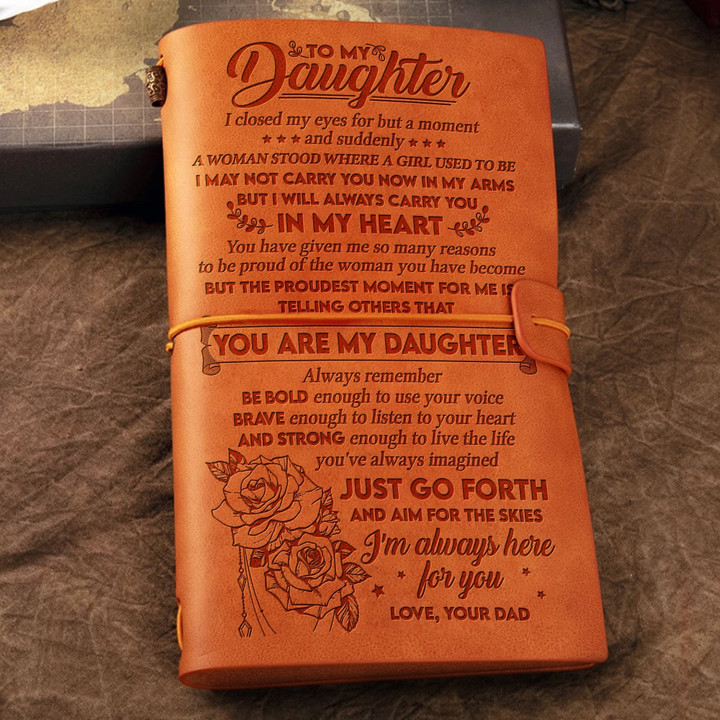 Dad To Daughter - Strong Enough To Live The Life You've Always Imagined - Vintage Journal