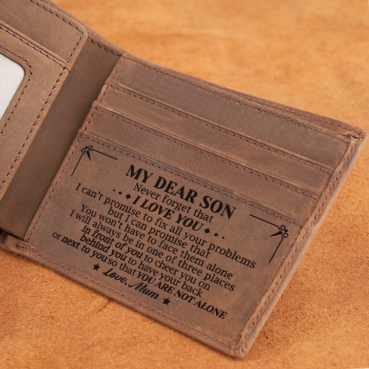 Mum To Son - You Are Not Alone - Bifold Wallet