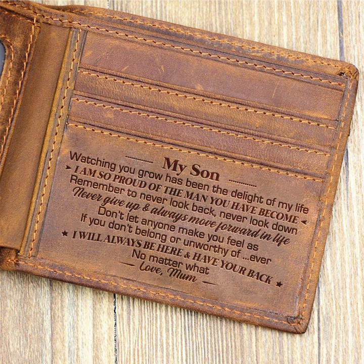 Mum To Son - I Will Always Have Your Back - Bifold Wallet