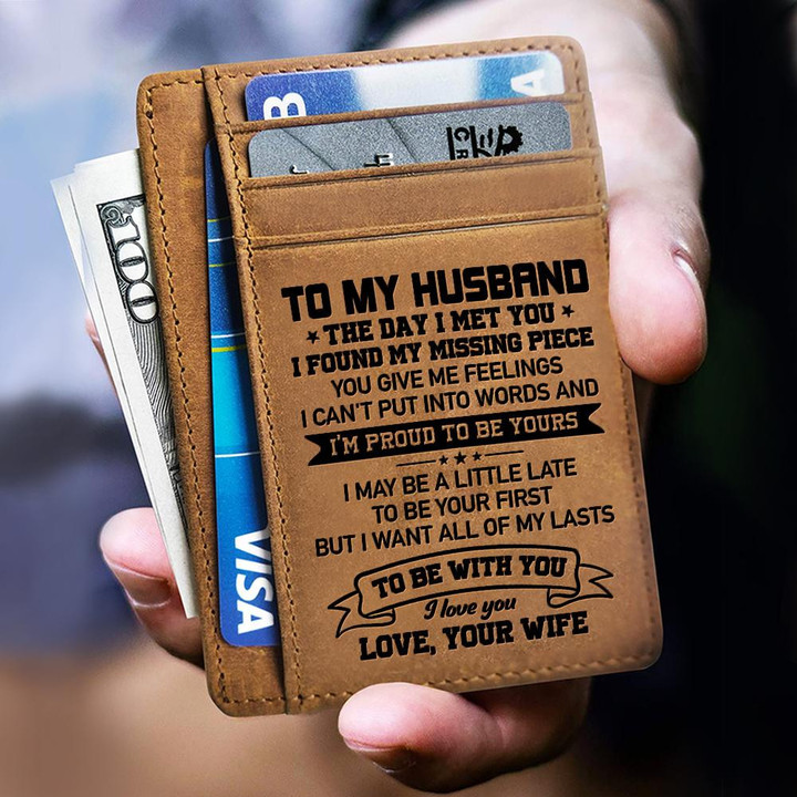 To My Husband - I'm Proud To Be Yours - Card Wallet