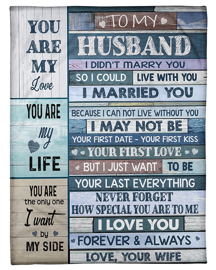 Husband And Wife - I Love You - Fleece Blanket