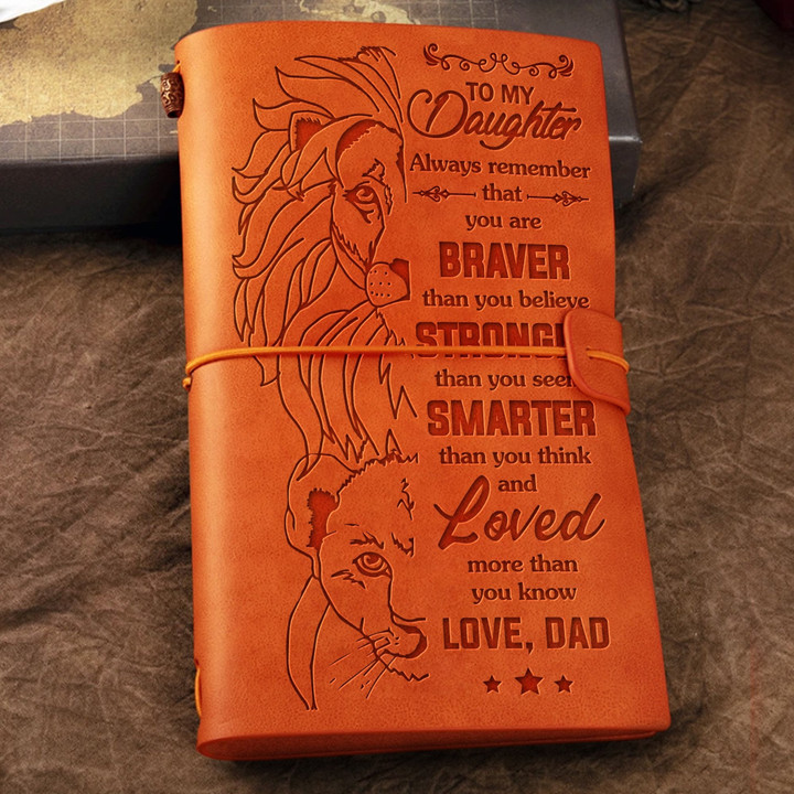 Dad To Daughter - Loved More Than You Know - Vintage Journal