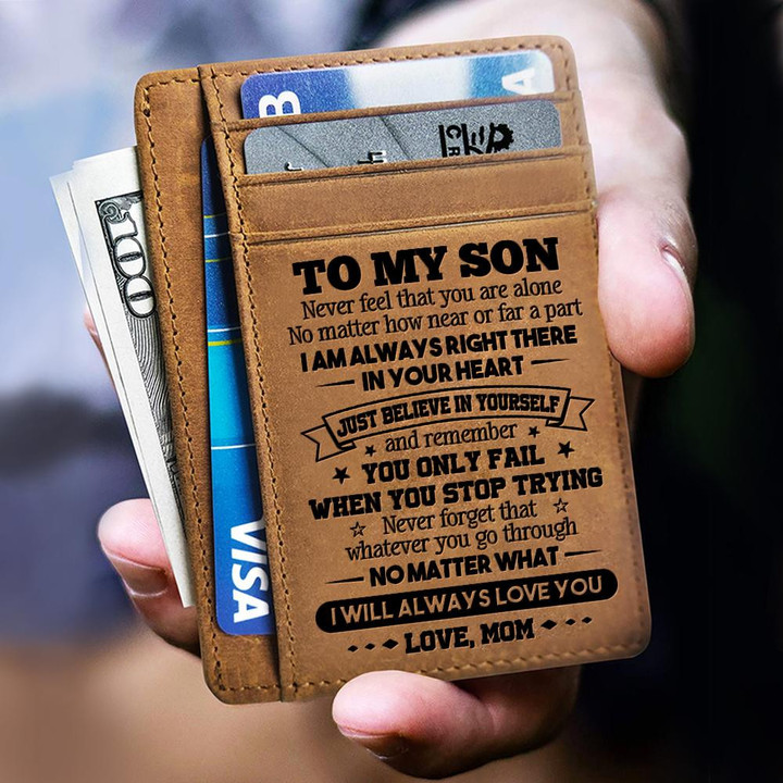 Mom to Son - No Matter What I Will Always Love You - Card Wallet