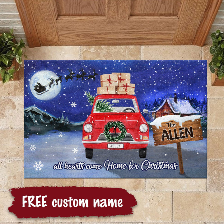 All hearts come home for Christmas - Doormat
