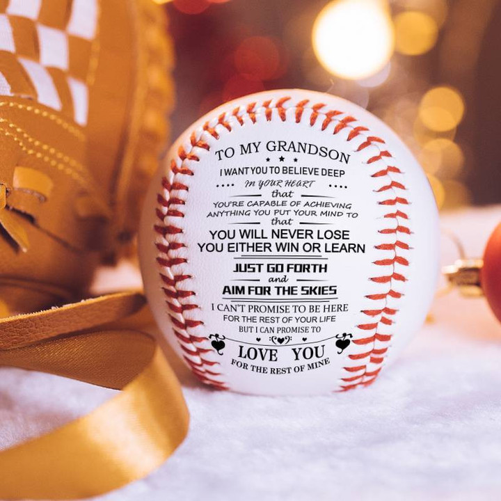 🎁 To My GrandSon - You Will Never Lose - Baseball