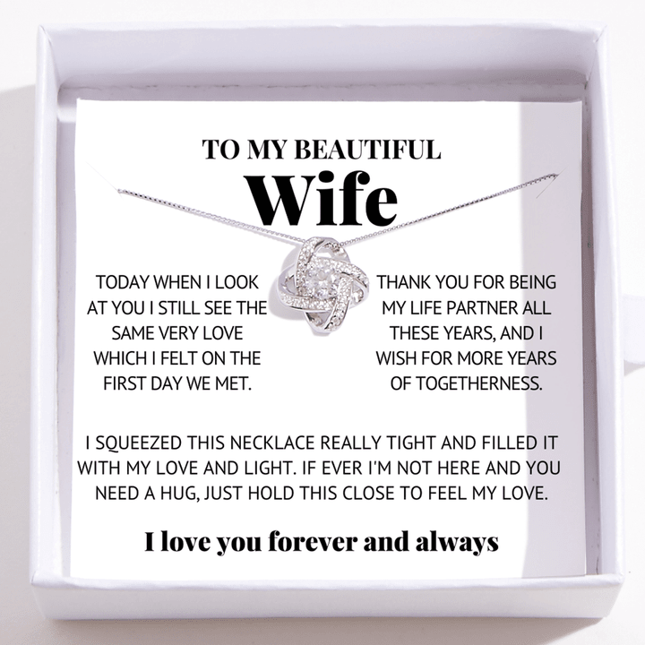 To My Wife - Love Knot Necklace - To More Years Together 🔥HOT DEAL - 50% OFF🔥