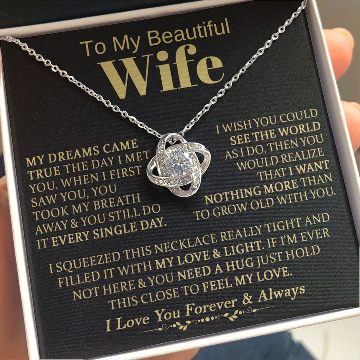 To My Beautiful Wife - Love Knot Necklace 🔥HOT DEAL - 50% OFF🔥