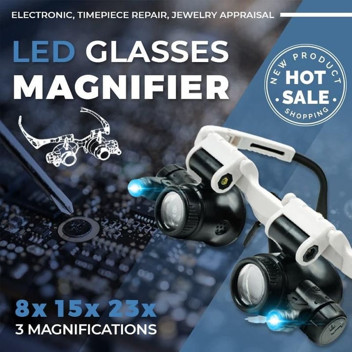 ⭐️ Led Glasses Magnifier