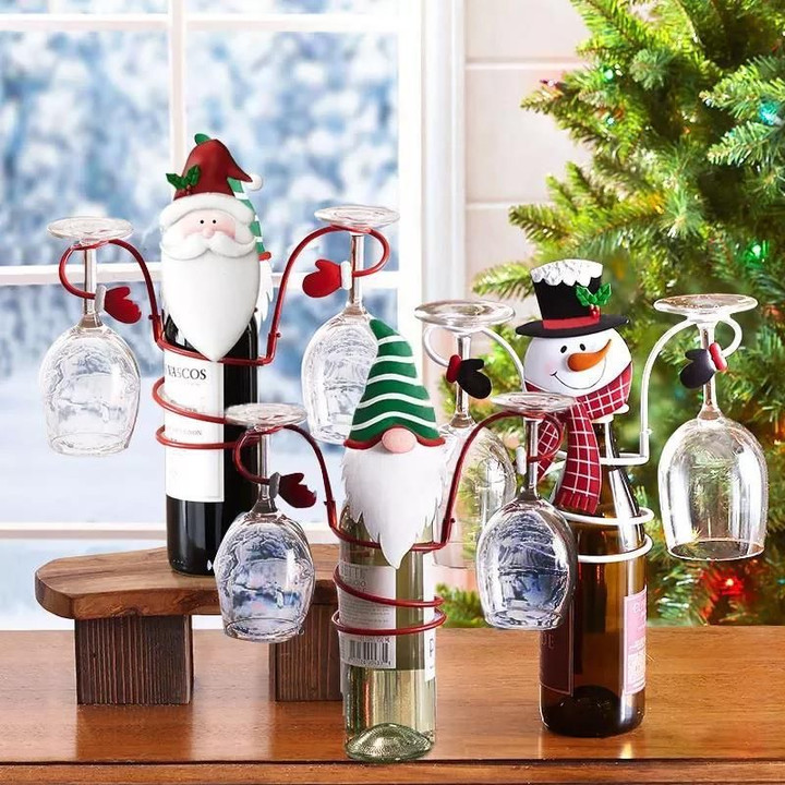 Holiday Wine Bottle & Glass Holders 🔥 HOT DEAL - 50% OFF 🔥