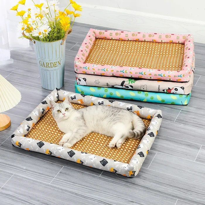 Ice Rattan Cooling Bed For Cats/Dogs